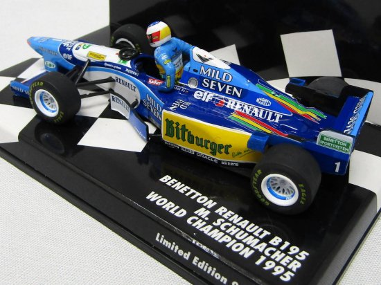 T2M別注 フランスGP 1/43 ベネトン B195 シューマッハ No.17 - ミニカー