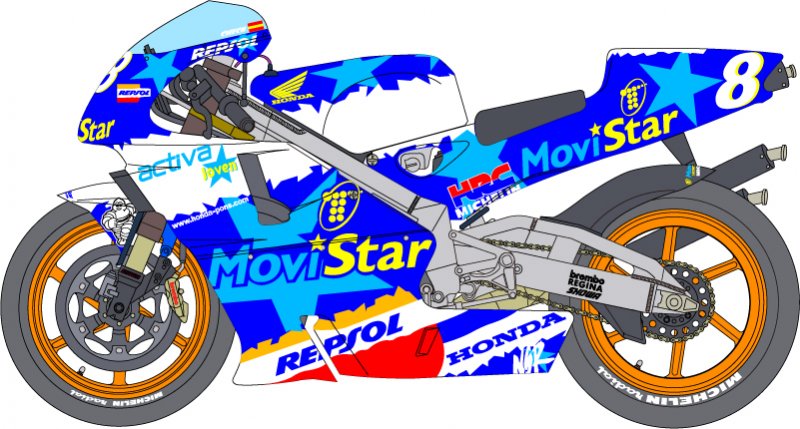 1/12モビスターホンダNSR500デカール - ミュージアムコレクションオンラインショップ