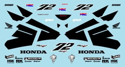 1/12ホンダRC211V'04宇川デカール - ミュージアムコレクション 1/12ホンダRC211V'04宇川デカール - ミュージアムコレクション