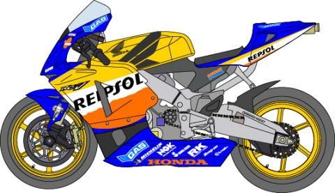 1/12ホンダRC211V'05レプソルデカール - ミュージアム