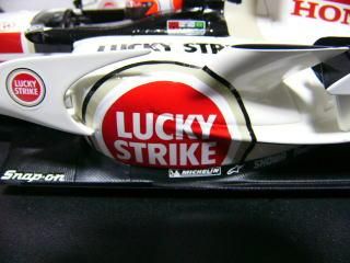 1/18ホンダRA106用ラッキーストライクデカール - ミュージアム 1/18ホンダRA106用ラッキーストライクデカール - ミュージアム