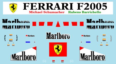1/43フェラーリF2005マルボロデカール - ミュージアムコレクション ...