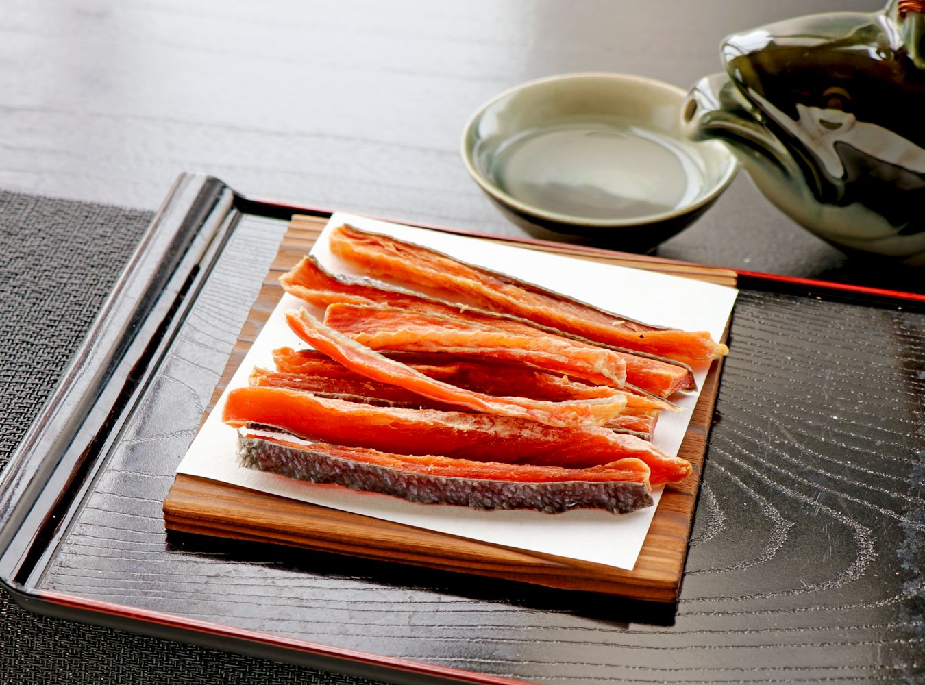 鮭とばの食べ方から美味しくするチョイ足し（日本酒編）無添加鮭とば画像