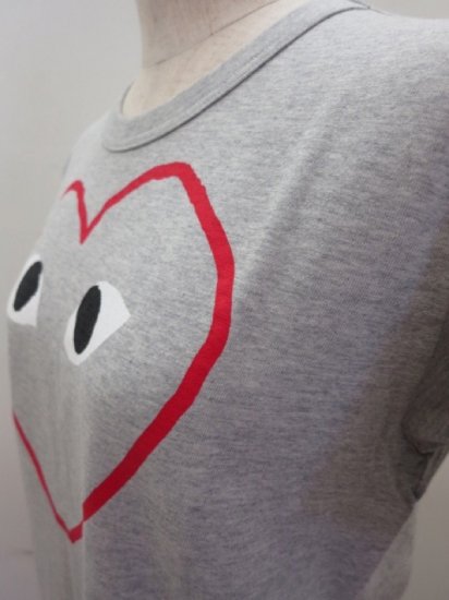 PLAY COMME des GARCONS プレイ・コムデギャルソン 半袖Tシャツ グレー