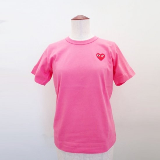 コムデギャルソン PLAY COMME des GARCONS ハート 半袖Tシャツ ピンク 