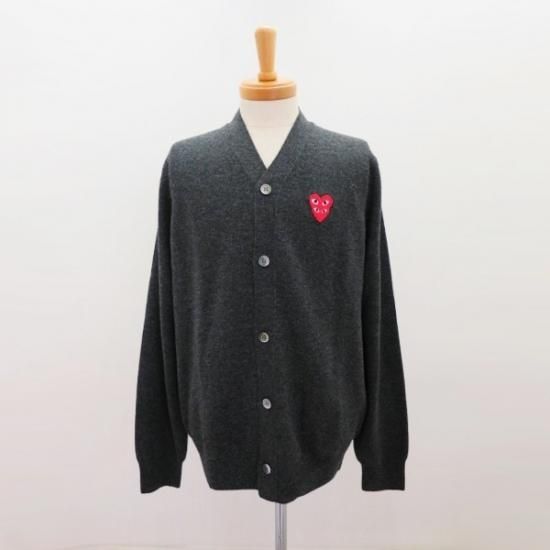 PLAY COMME des GARCONS カーディガン 双心 長袖 Sサイズ