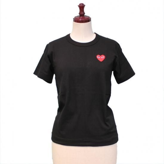 【新品】PLAY COMME des GARCONS (プレイ・コムデギャルソン)半袖Tシャツ黒レディース【通販】 - コムデギャルソンの古着専門　 きんとき堂