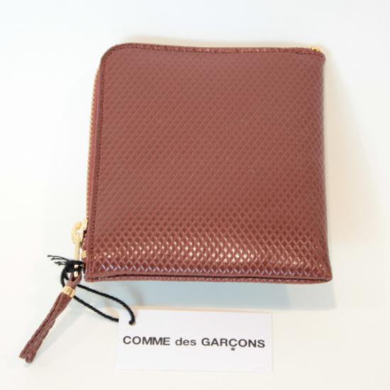 ユニセックス】 Wallet COMME des GARCONS L字型ZIP財布 ブラウン