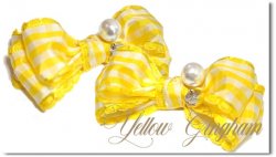 Yellow Gingham*Pearl