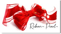 Ruban Pearl*Red