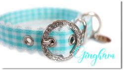 Pastel Gingham Mint  silver