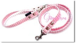 Pastel Gingham pink◆S Leash / リード