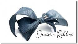 Denim ribbon
