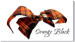Orange Black Plaid