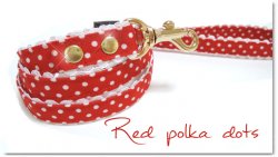 Red polka dots w リード