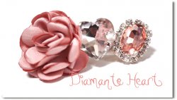 Diamante Heart*Pink