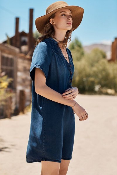 Pilcro Chambray Tunic Dress - ANTHROPOLOGY(アンソロポロジー)専門店