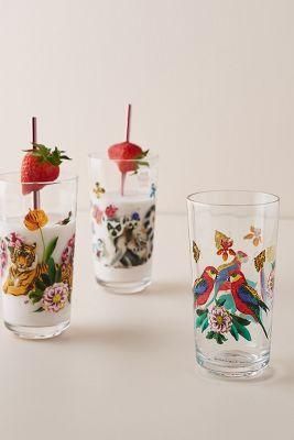 国内在庫）Nathalie Lete Tropical Juice Glass - ANTHROPOLOGY