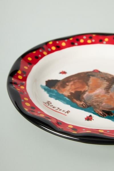 Nathalie Lete Charmante Dinner Plate - ANTHROPOLOGY(アンソロ
