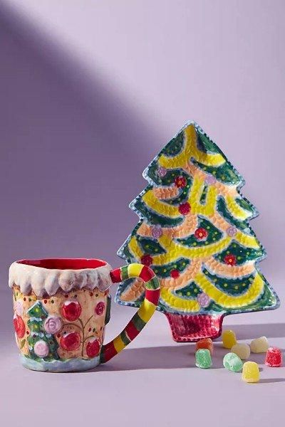 国内在庫）Nathalie Lete Gingerbread House Mug - ANTHROPOLOGY