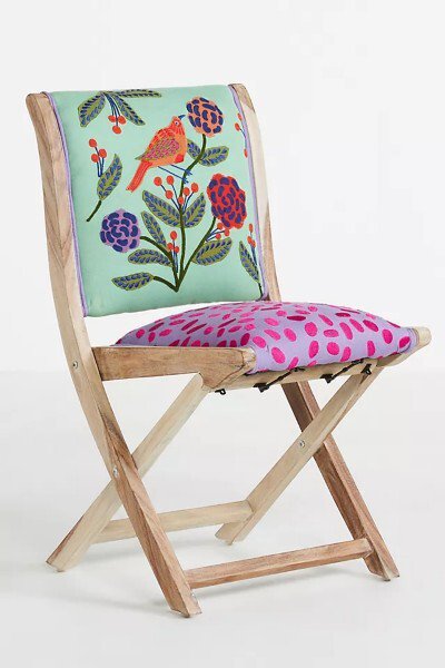 Izzy Terai Folding Chair ANTHROPOLOGY