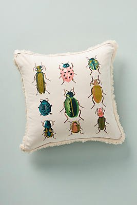 Rifle Paper Co. x Loloi Beetles and Bugs Pillow -  ANTHROPOLOGY(アンソロポロジー)専門店precios moments