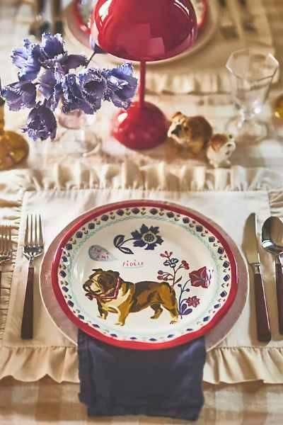 国内在庫）Nathalie Lete Heritage Dinner Plate - ANTHROPOLOGY