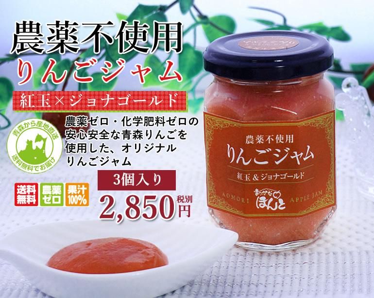 りんごジャム 農薬ゼロ 化学肥料ゼロの 安心安全な青森りんごを 使用した オリジナル りんごのスープ 送料無料 通販 まっかなほんと