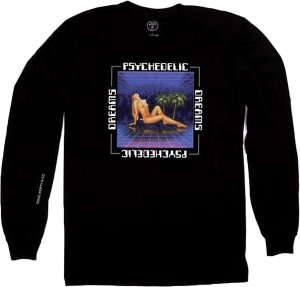 Good Worth&Co Psychedelic Dream  Long Sleeve Tee　-ブラック