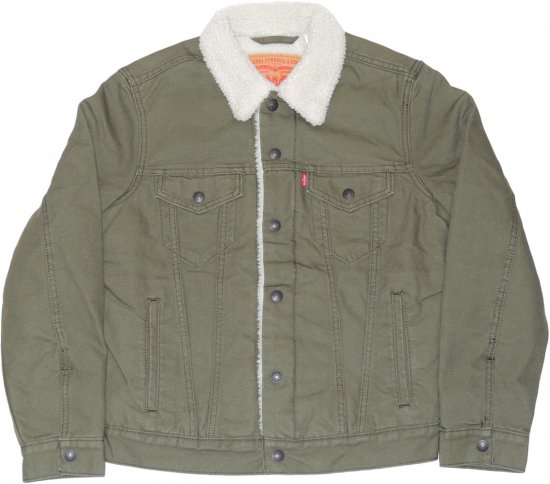 Levi's Type Ⅲ Sherpa Trucker Jacket -カーキ - CROOZE CLOTHING