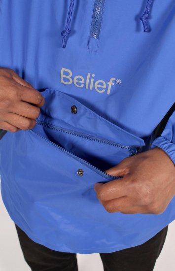 Belief NYC Sports Logo Anorak　-ロイヤルブルー - CROOZE CLOTHING