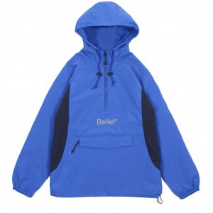<img class='new_mark_img1' src='https://img.shop-pro.jp/img/new/icons20.gif' style='border:none;display:inline;margin:0px;padding:0px;width:auto;' /> Belief NYC Sports Logo Anorak　-ロイヤルブルー
