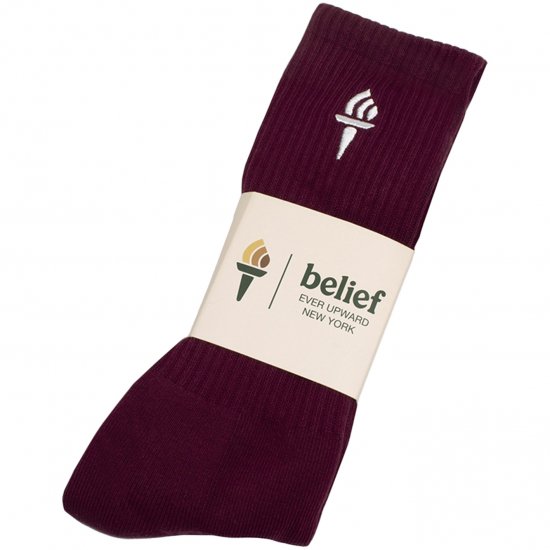 Belief NYC Torch Athletic Sock　-ベリー - CROOZE CLOTHING