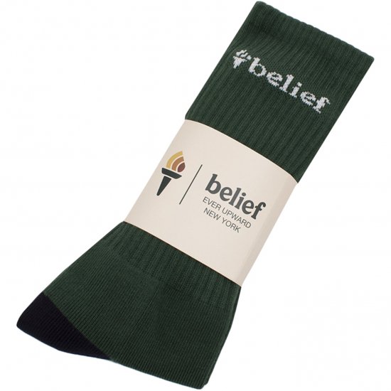 Belief NYC Logo Athletic Sock　-ハンター - CROOZE CLOTHING