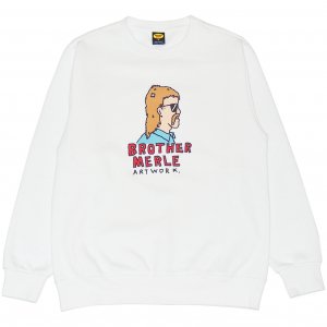 <img class='new_mark_img1' src='https://img.shop-pro.jp/img/new/icons20.gif' style='border:none;display:inline;margin:0px;padding:0px;width:auto;' />Brother Merle Dirt Bag Crewneck　-ホワイト