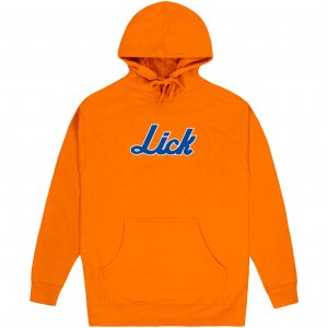 <img class='new_mark_img1' src='https://img.shop-pro.jp/img/new/icons1.gif' style='border:none;display:inline;margin:0px;padding:0px;width:auto;' />LICK NYC Metropolitan Script Pullover Hoodie　-オレンジ
