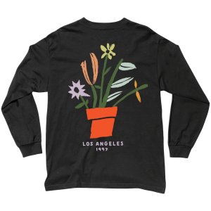 The Quiet Life Florist Long Sleeve Tee　-ブラック
