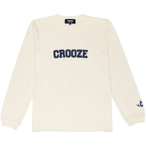 CROOZE Classic Logo Long Sleeve Tee　-ヴィンテージナチュラル