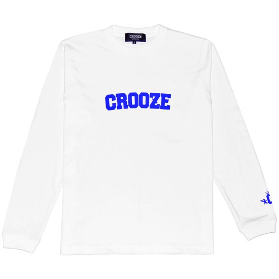 CROOZE Classic Logo Long Sleeve Tee　-ホワイト - CROOZE CLOTHING