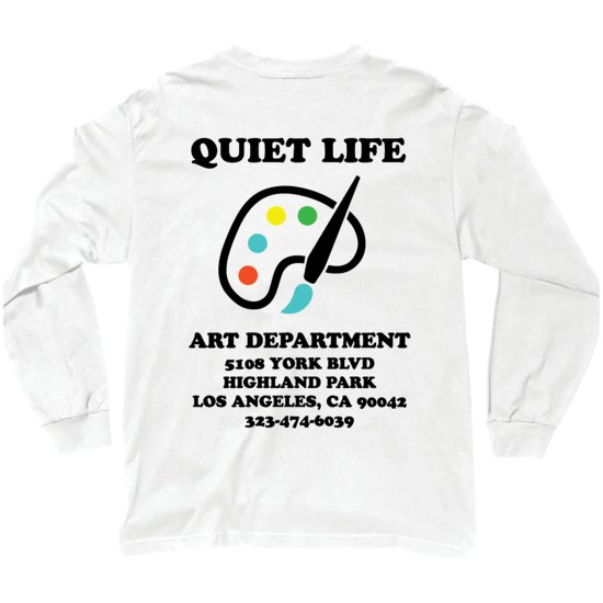 The Quiet Life Department Long Sleeve Tee　-ホワイト - CROOZE CLOTHING