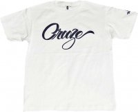 CROOZE SCRIPT Tシャツ　-ホワイト
