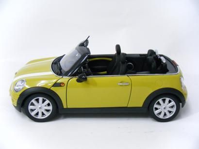 京商 1/18 BMW ミニクーパー コンバーチブル 2009［R57］（インターチェンジ・イエロー） | ミニカーの通販ショップ DDダイキャスト