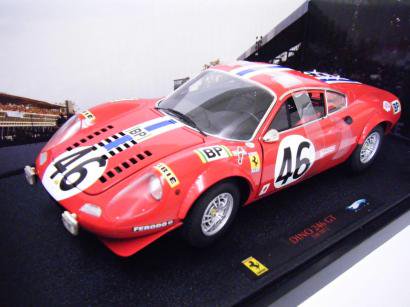 マテルエリート 1/18 フェラーリ ディーノ 246 GT（No.46/1972 ル・マン） | ミニカーの通販ショップ　DDダイキャスト