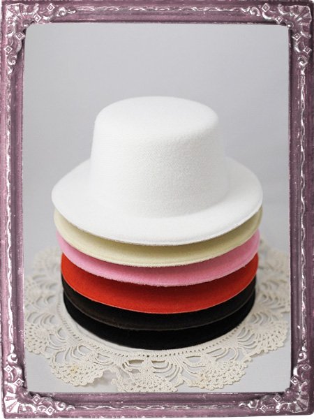 ミニチュア帽子 Lサイズ * ドールサイズ ハンドメイド素材 - 小さなドール用ウィッグのお店