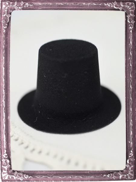 トップハット型 Sサイズ・Mサイズ 帽子 黒 5個セット * ドールサイズ