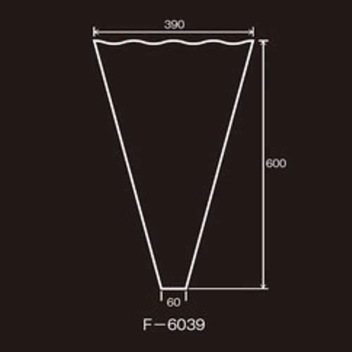 【屋号必須】フラワーキャップ フラワー Fｰ6039 穴無 #30 390/60×600mm プラマーク付き 1ケース4000枚入 エフピコチューパ