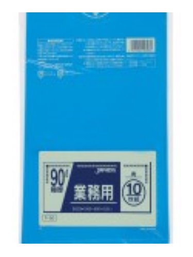 ジャパックス スタンダードゴミ袋 極厚 厚さ0.05mm 90リットル P-96 青 1ケース200枚入