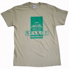 Select Records "グリーンプリントロゴ"  Tシャツ / ライトベージュ