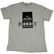 Select Records "ブラックプリントロゴ"  Tシャツ / ライトベージュ