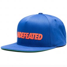 <img class='new_mark_img1' src='https://img.shop-pro.jp/img/new/icons30.gif' style='border:none;display:inline;margin:0px;padding:0px;width:auto;' />Undefeated "UNDEFEATED" スナップバックキャップ / ブルー